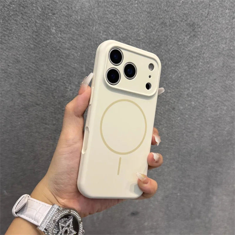 Luxury New Camera Protection Silicone Magnetic Phone Case for iPhone 17 Pro Max case Silicone Navy
