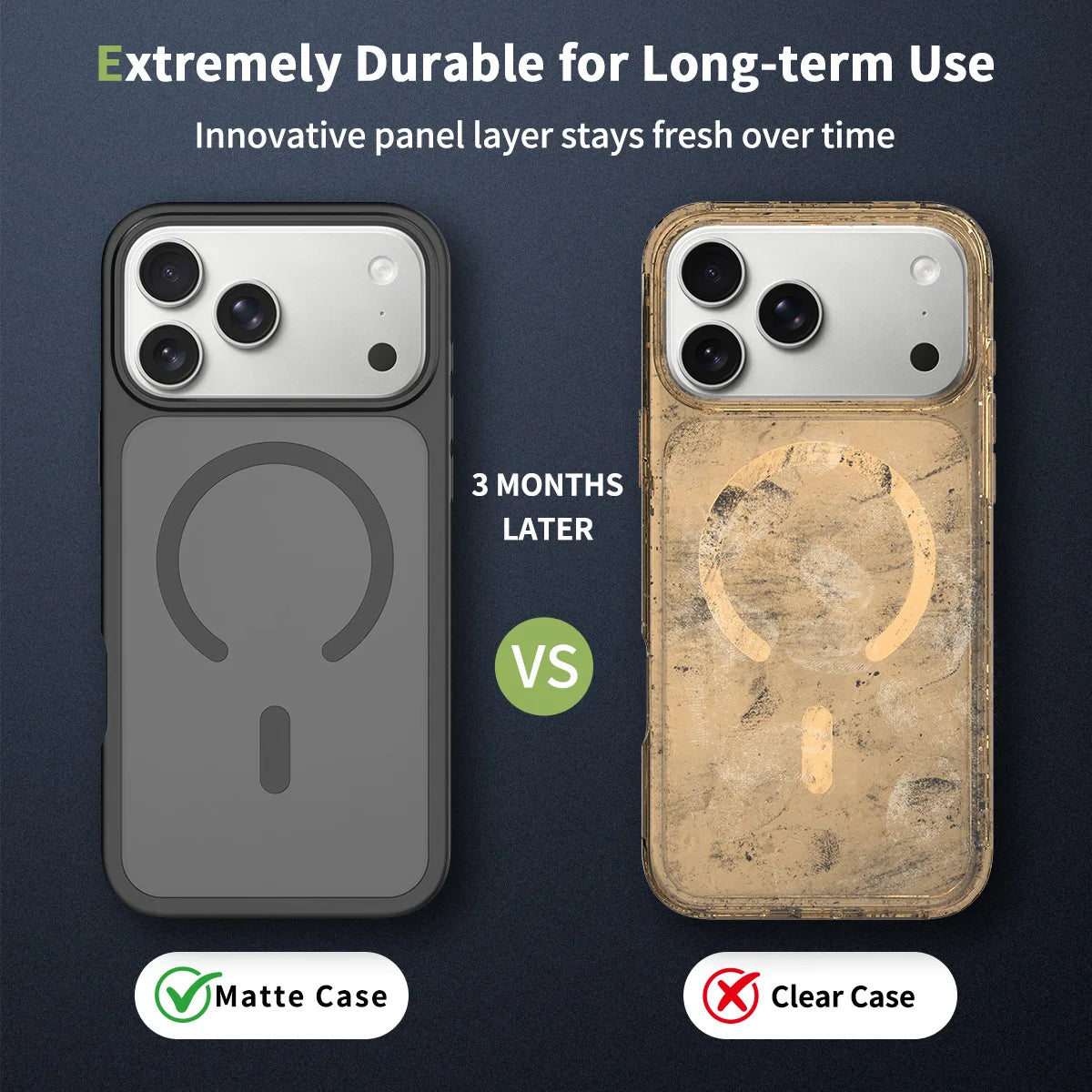Luxury Matte Soft-Touch Case for iPhone 17 Pro Max – Shockproof Magnetic Cover, US Stock