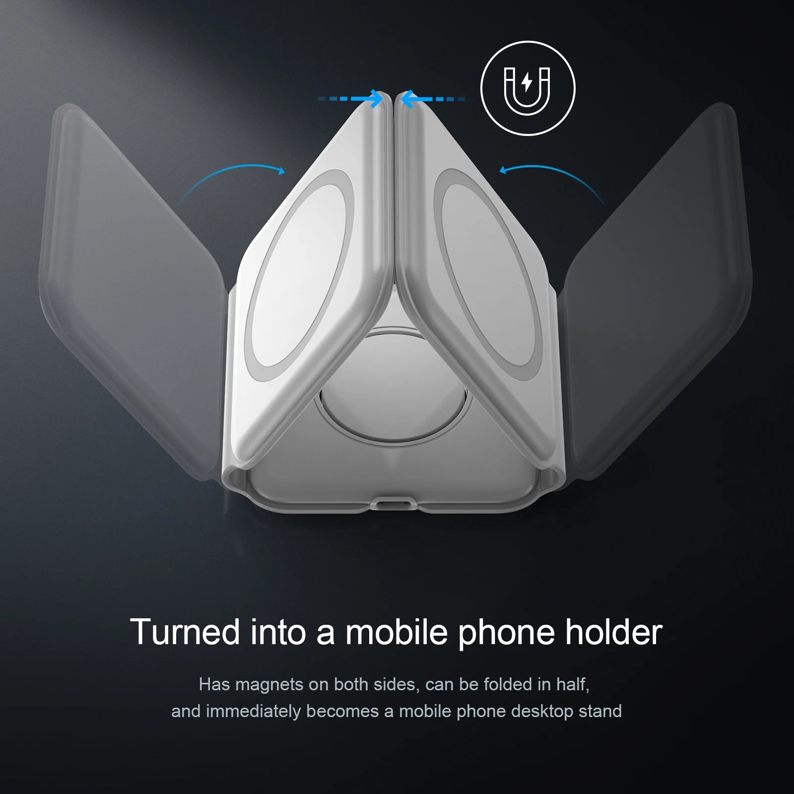 Factory Price 15W 3 in 1 Magnetic Magnet Wireless Portable Charger Stand for Mobile Phone Airpods Smart Watch