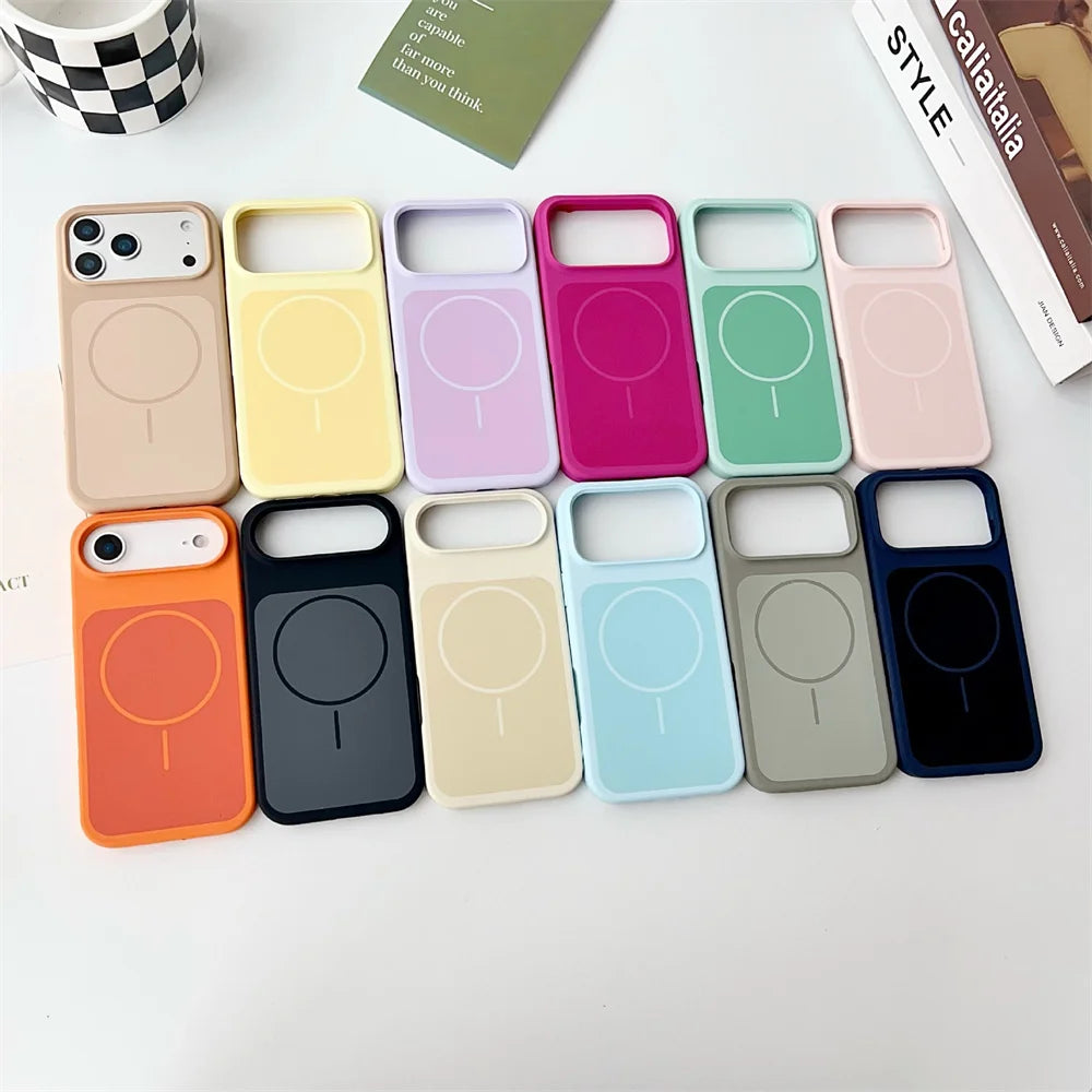 Dual-Color Liquid Silicone Case for iPhone 17 Pro Max