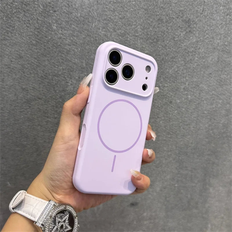 Luxury New Camera Protection Silicone Magnetic Phone Case for iPhone 17 Pro Max case Silicone Navy