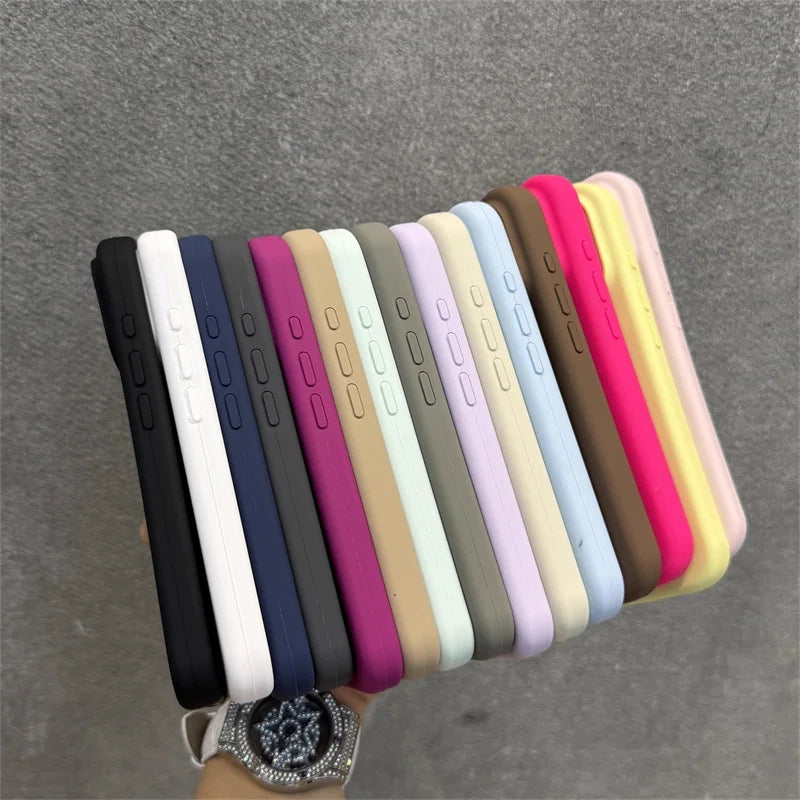 Luxury Magnetic Silicone Case for iPhone 17 Pro Max – Camera Protection, Navy