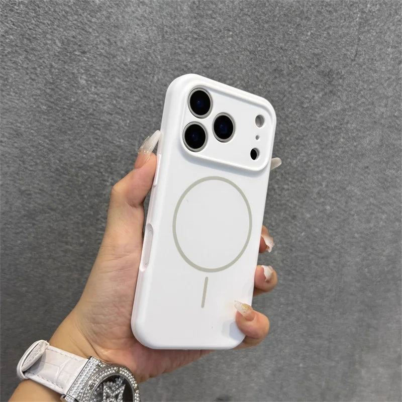Luxury New Camera Protection Silicone Magnetic Phone Case for iPhone 17 Pro Max case Silicone Navy