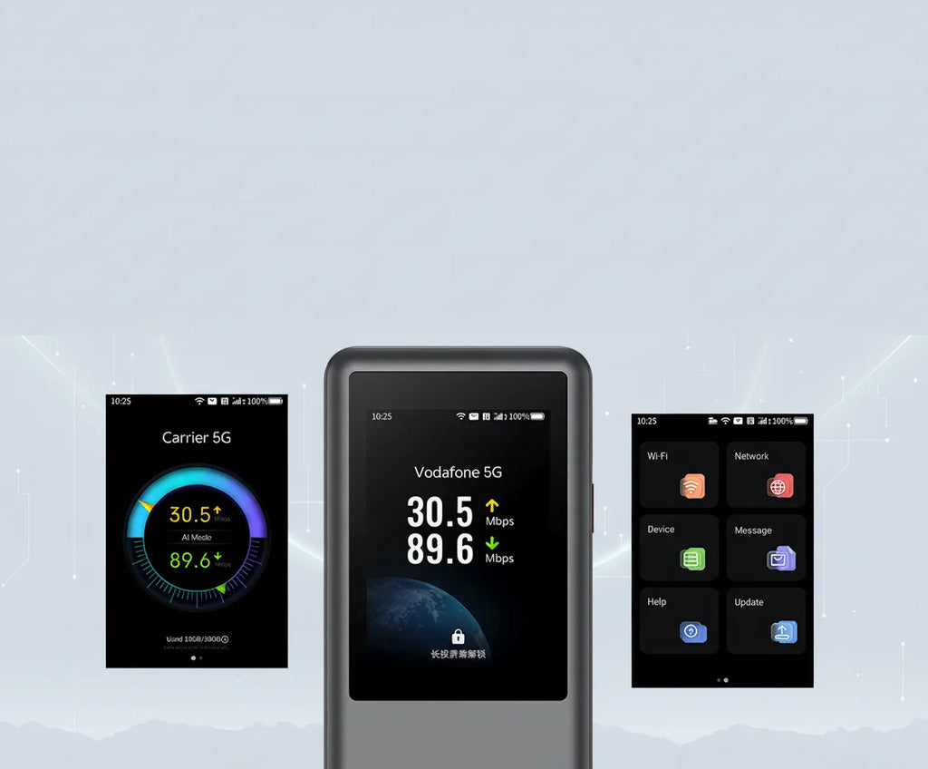 ZTE U60 Pro 5G Dual Band 2.4G 5.8G Mobile Wifi Unlock WiFi7 Mobile Portable Router Quick Charge 5g Sim Router With 10000mAh