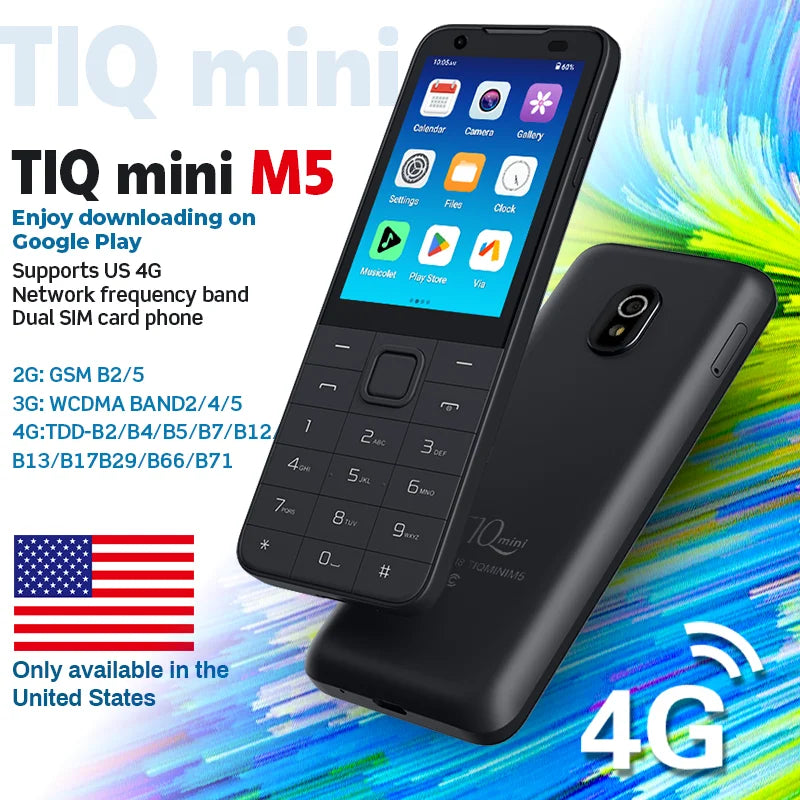 TIQ Mini Mobile Phone, US Warehouse, Shows Signs of Use. Wholesale Discount Available Please Inquire Before Placing an Order.