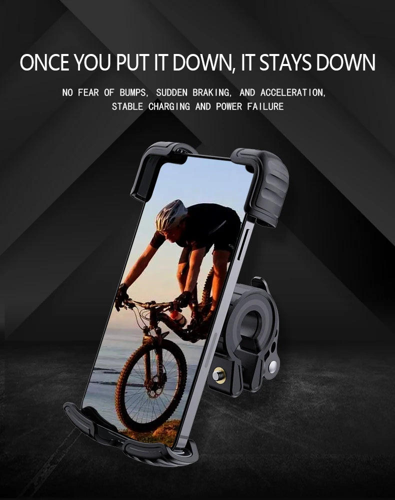 360 Degree Rotation Adjustment Four Corners All-round protection Mobile Phone Folder Motorcycles Bike Phone Holder