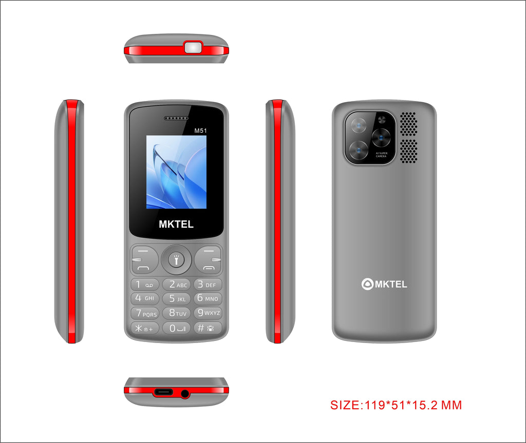 OEM ODM 2025 NEW Multifunctional Dual SIM T11B Elderly Mobile Phone Spanish/German/French 1.77" TFT Display 24ROM+32RAM Long