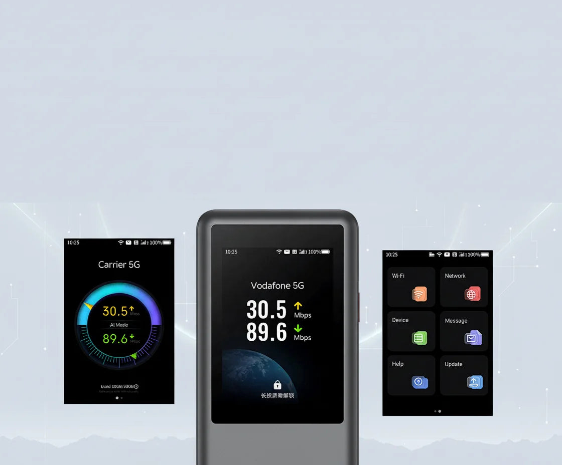 5G Portable WiFi Router X75 Chipset WiFi7 Mobile Router With Sim Card Slot Dual Band 4G 5G Mobile Wifi Hotspots U60 Pro