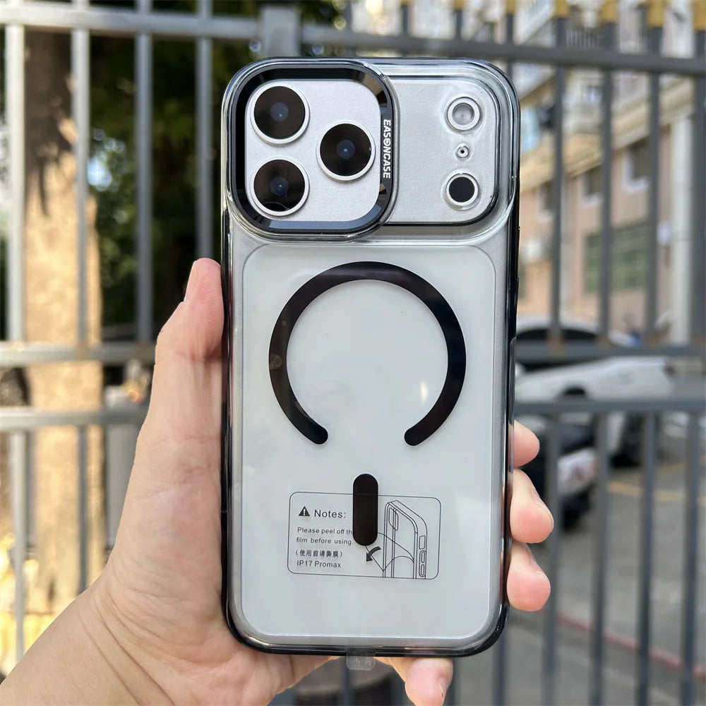 MagMatrix Clear Case with Metal Accents for iPhone 17 Pro Max