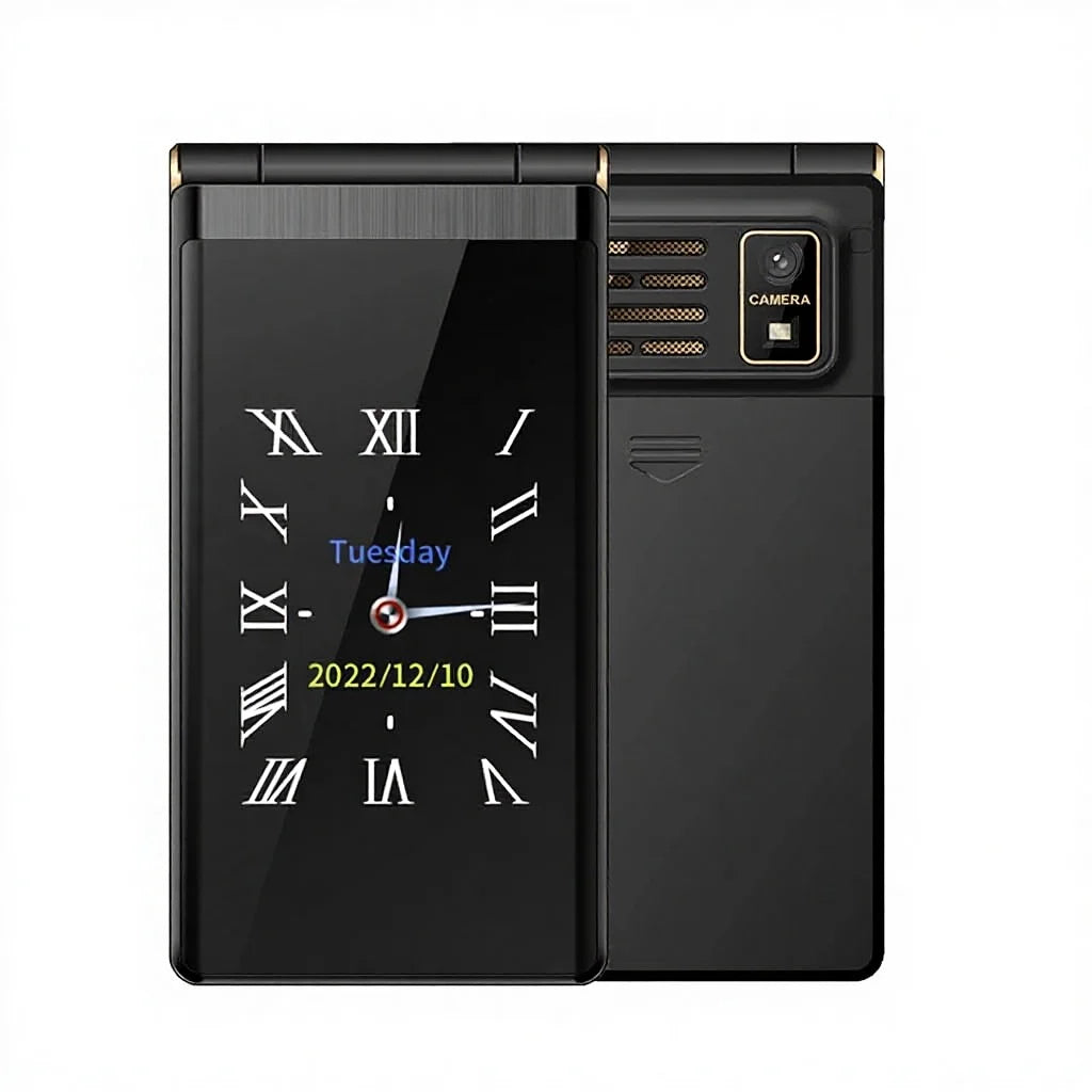 HY M1 GSM 2G Rugged Flip Phone for Elderly with SOS Dual SIM LED Display 1800mAh Battery Shockproof