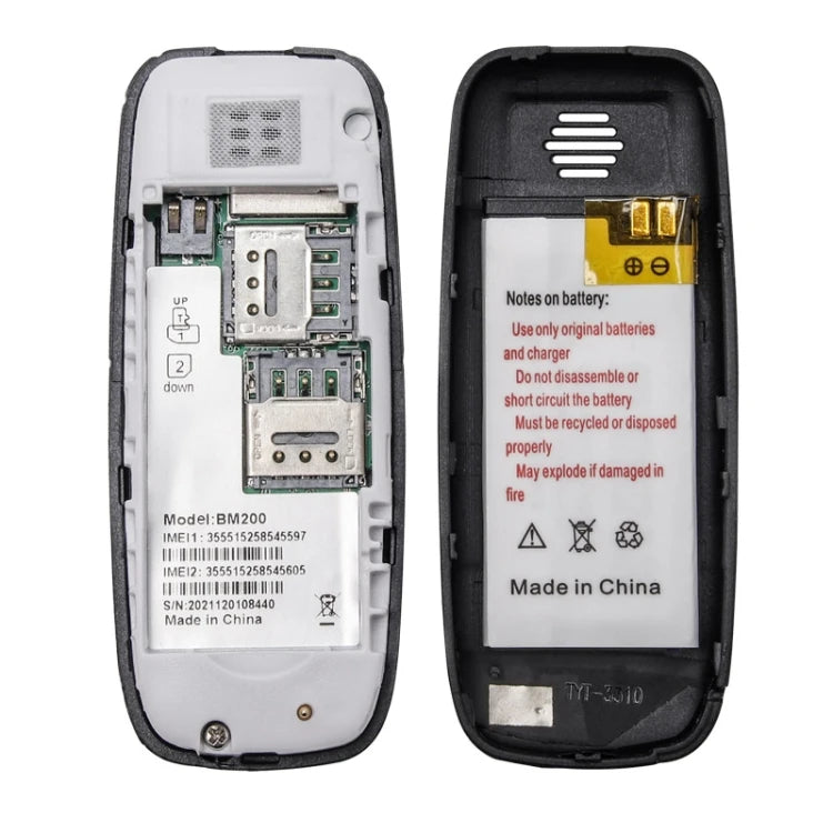 Cheapest Mini BM200 Mobile Phone,0.66 Inch, MT6261D, 21 Keys, MP3 Music, Dual SIM, Network: 2G Small Elderly  Cellphone