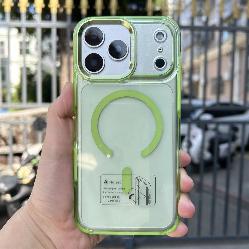 MagMatrix Clear Case with Metal Accents for iPhone 17 Pro Max