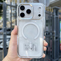 Clear Magnetic Case with Metal Camera Guard for iPhone 17 Pro Max