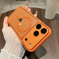 For Iphone16 Pro Phone case with Camera Cover,Luxury Acrylic Phone Case for iPhone 17 Pro Max Magnetic Wireless Charging