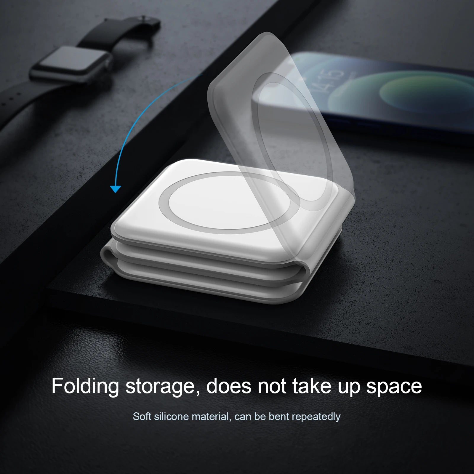 Factory Price 15W 3 in 1 Magnetic Magnet Wireless Portable Charger Stand for Mobile Phone Airpods Smart Watch