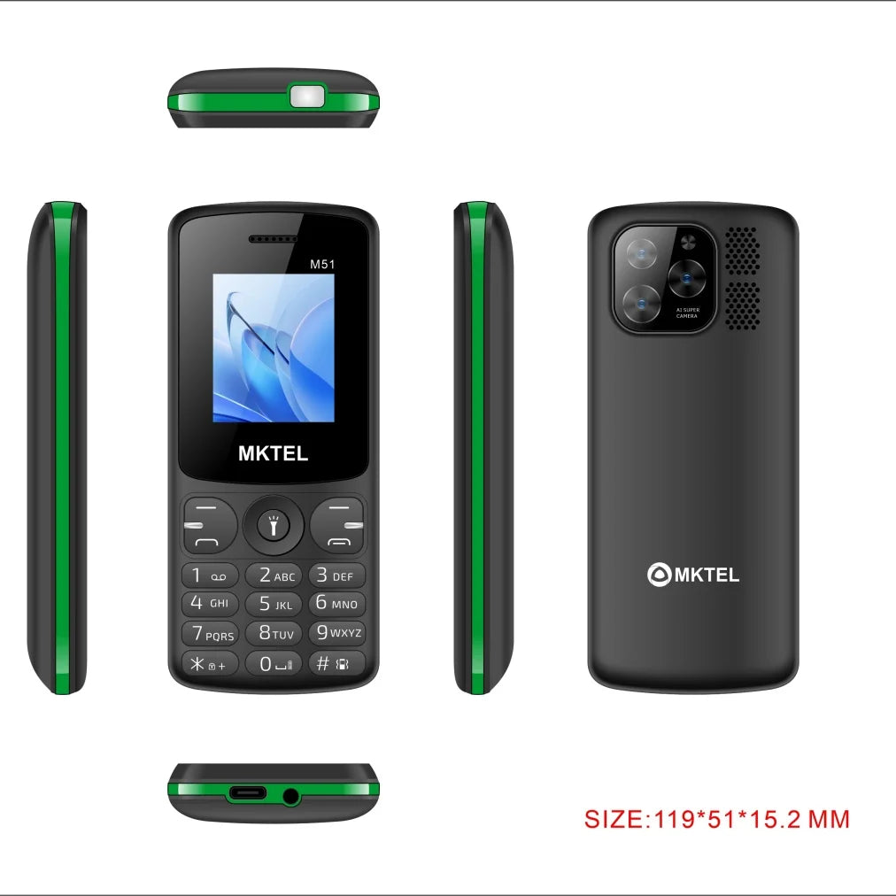 OEM ODM 2025 NEW Multifunctional Dual SIM T11B Elderly Mobile Phone Spanish/German/French 1.77" TFT Display 24ROM+32RAM Long