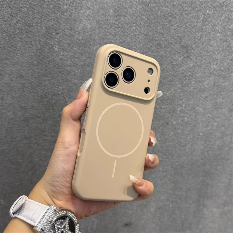 Luxury New Camera Protection Silicone Magnetic Phone Case for iPhone 17 Pro Max case Silicone Navy