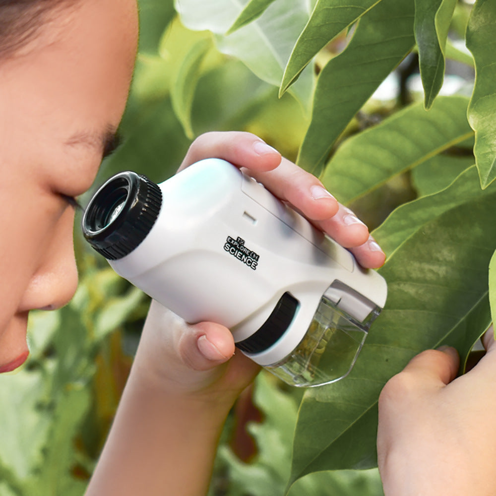 Children's portable microscope science experiment suit educational toys for primary school students junior high school boys and girls gifts