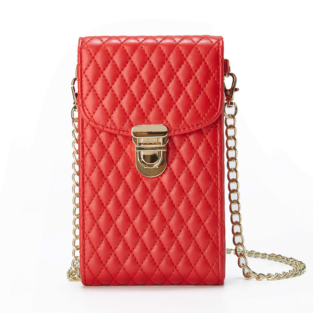 Mobile Phone Bag Wholesale Export Mini Crossbody Mobile Phone Bag Niche Design High-End 2022 Shoulder Bag Small Fragrance Bag for Women