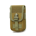 Double-Layer Mobile Phone Waist Bag, Outdoor Mobile Phone and Card Storage Bag, Belt-Worn Mobile Phone Bag Suitable for 6.5inch Edc Bag