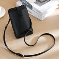 Foreign trade genuine leather crossbody mobile phone bag high-grade first layer cowhide trendy girl mini shoulder mobile phone small bag vertical