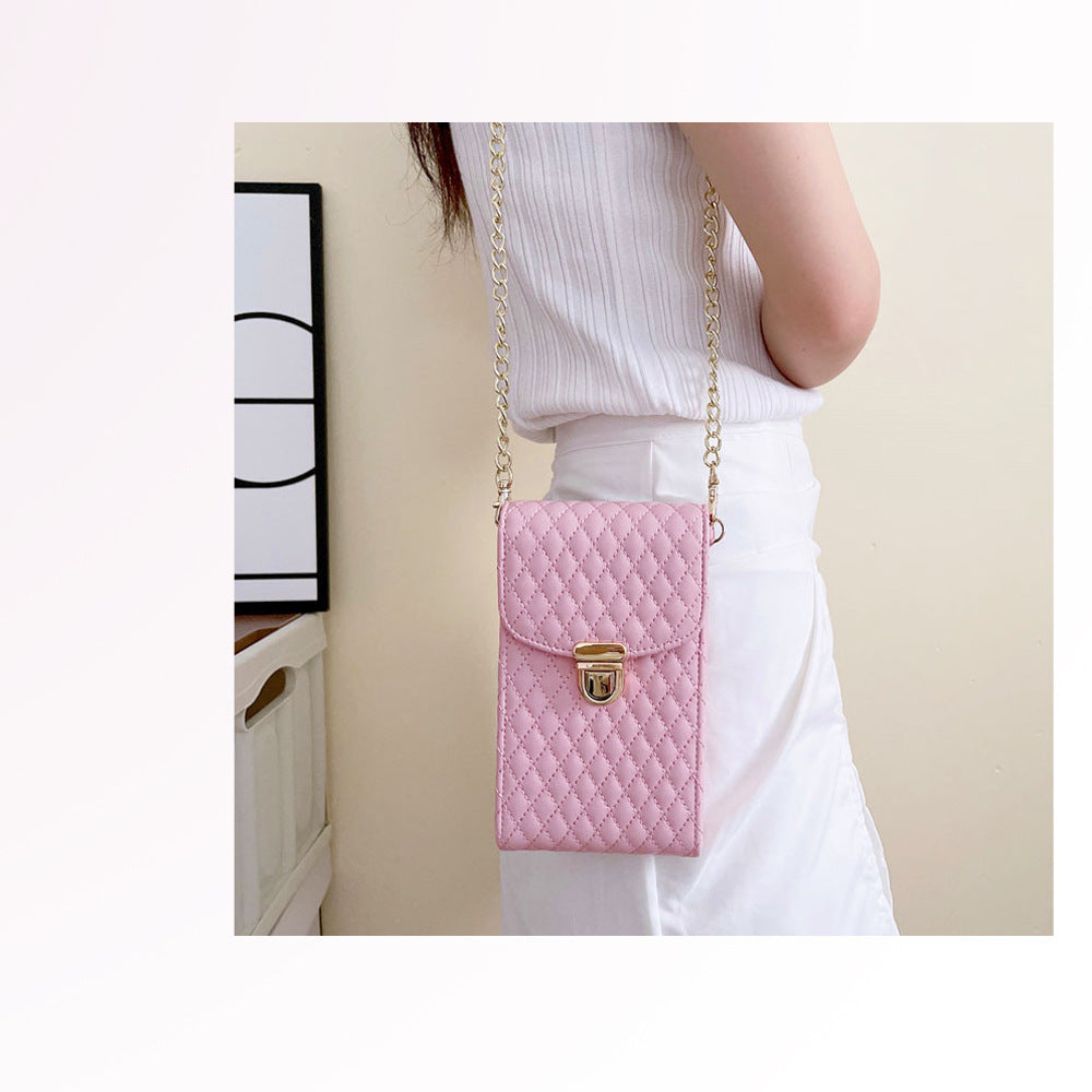 Mobile Phone Bag Wholesale Export Mini Crossbody Mobile Phone Bag Niche Design High-End 2022 Shoulder Bag Small Fragrance Bag for Women