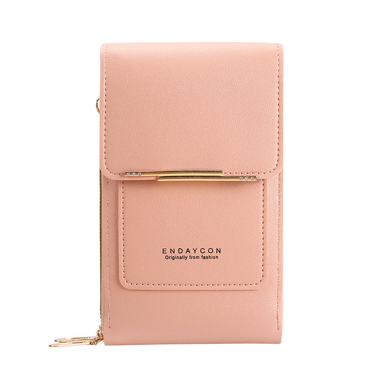New Touch Screen Mobile Phone Bag Two-Piece Coin Purse Women's Small Cross-Body Cute Small Bag for Mobile Phone Fashion