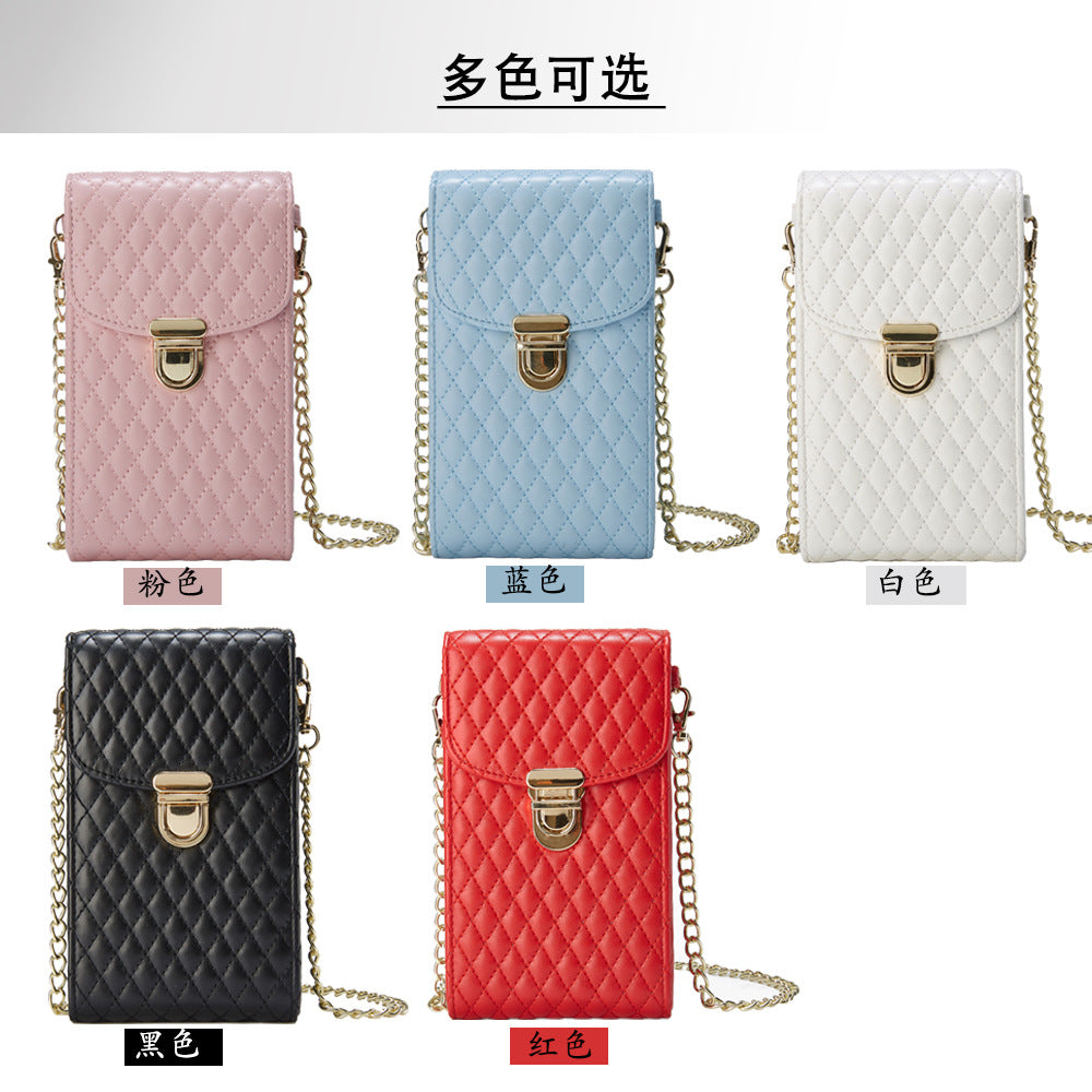 Mobile Phone Bag Wholesale Export Mini Crossbody Mobile Phone Bag Niche Design High-End 2022 Shoulder Bag Small Fragrance Bag for Women