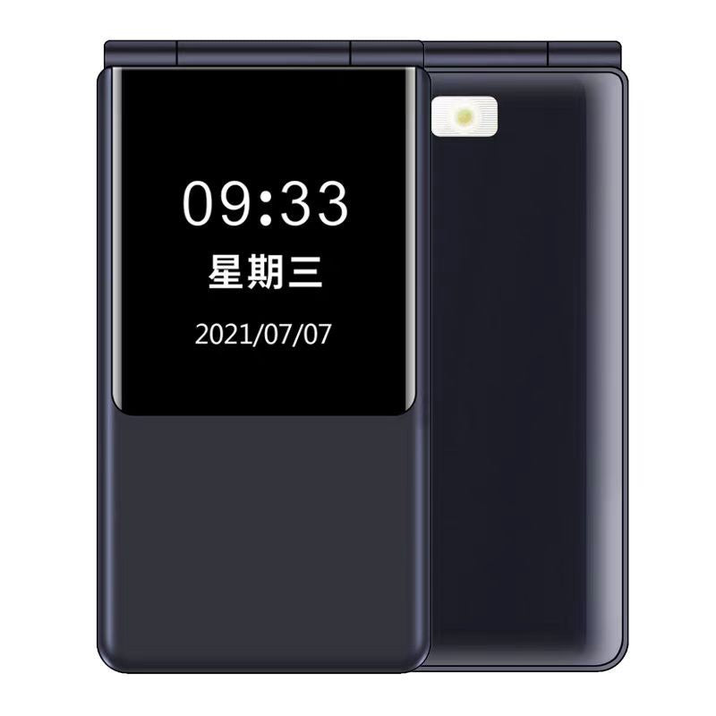 New Full Network 4g Dual-Screen Flip Phone Cross-Border Elderly Mobile Phone Flip Phone for the Elderly Super Long Standby Mobile Phone for the Elderly