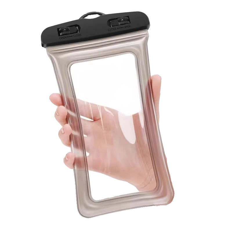 Mobile Phone Waterproof Bag Touchscreen Swimming Self-sealing Sealing Bag Seaside Diving Shooting Drifting Transparent Waterproof Mobile Phone Case