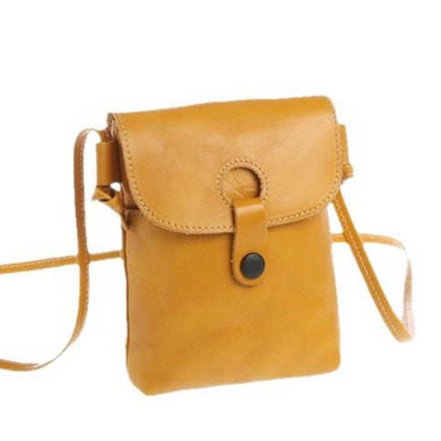 2025 Spring Mobile Phone Bag New Genuine Leather Women's Bag Wholesale Vegetable Tanned Leather Small Crossbody Bag Summer Bag Mobile Phone Bag