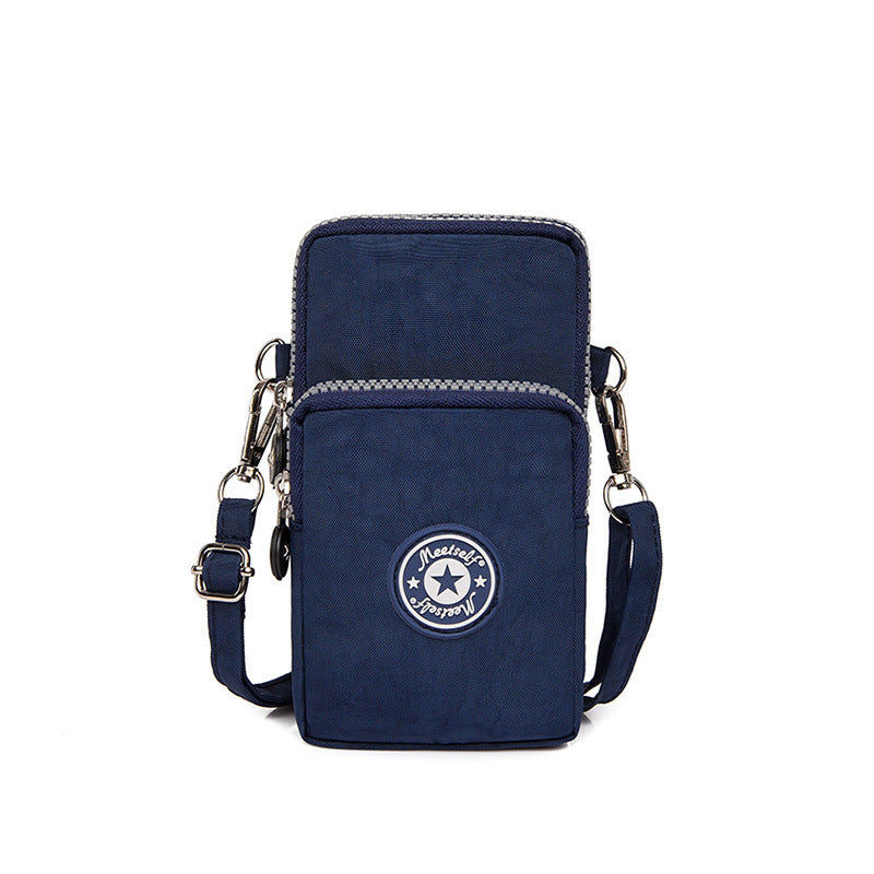 2020 Korean style mobile phone bag women's mobile phone bag packaging zipper printed small bag summer shoulder bag women's crossbody