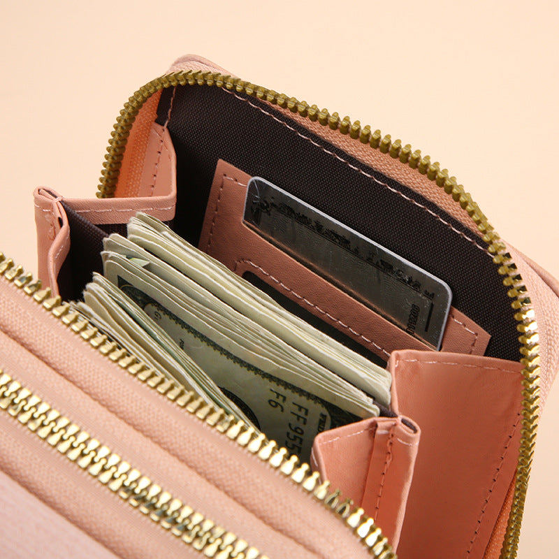 New Touch Screen Mobile Phone Bag Two-Piece Coin Purse Women's Small Cross-Body Cute Small Bag for Mobile Phone Fashion