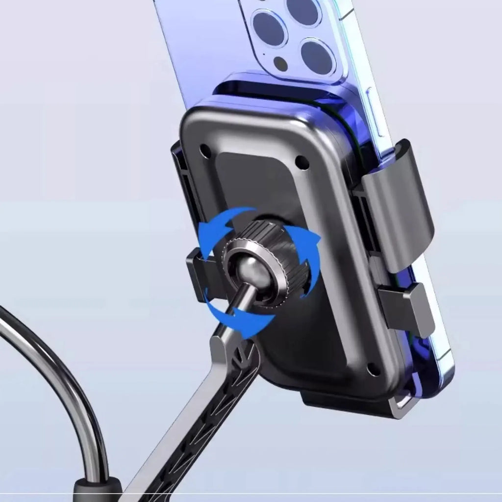 Motorcycle, electric bike, mobile phone holder, battery bike, scooter, car mounted stable and shockproof mobile phone holder