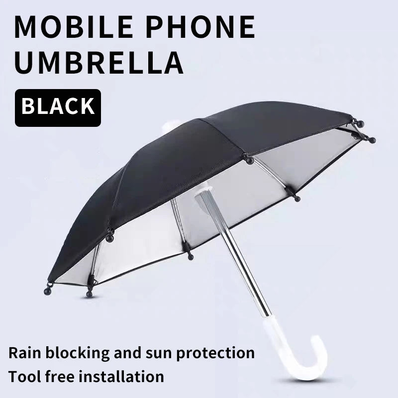 SolarShield Outdoor Mini Phone Umbrella & Clip Mount