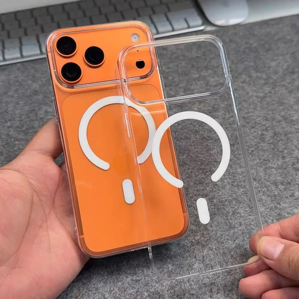 Ultra Clear Magnetic Case for iPhone XR to 17Pro, 11 12 Xs 14pro max to 17 pro max Shockproof Anti-Yellow Protective Cover