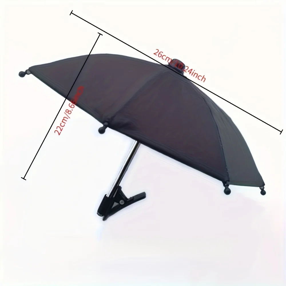 SolarShield Outdoor Mini Phone Umbrella & Clip Mount