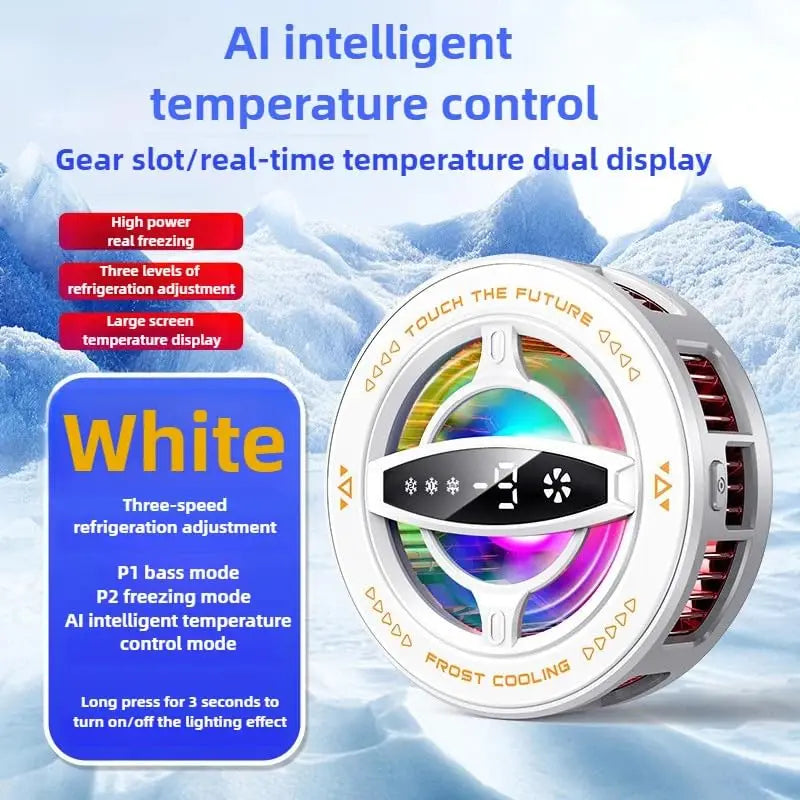 Upgrade the magnetic cooling device and cooling fan of the mobile phone. Essential for mobile game players