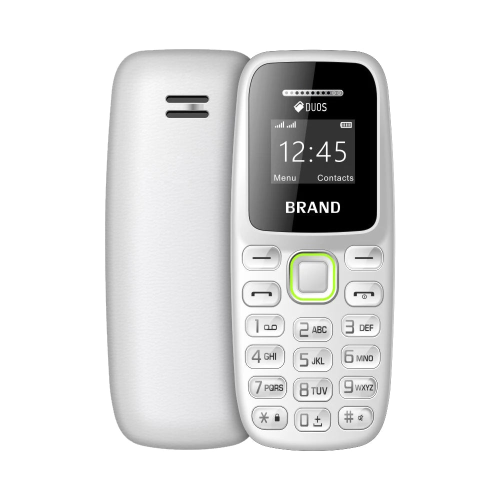 Button Mini Mobile Phone Bluetooth Earphone Dual SIM Cards Low Radiation Pocket Telephone Recording Alarm Backup Phone for Sport