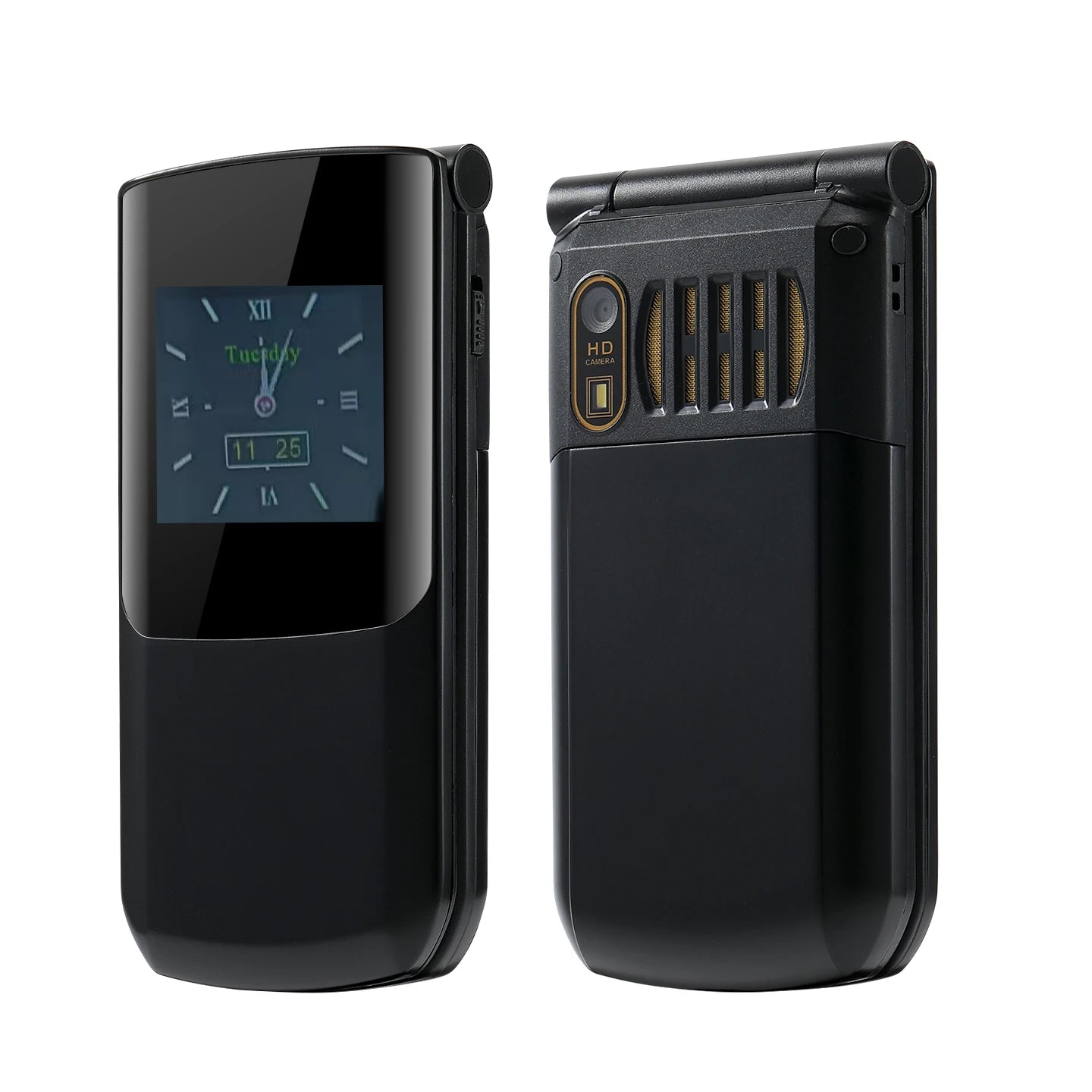 Classic Cover Cell Phones Anti-smartphone Large Two Display Long Standby Big Battery SOS Call Flip Senior 2G Mobile Phones