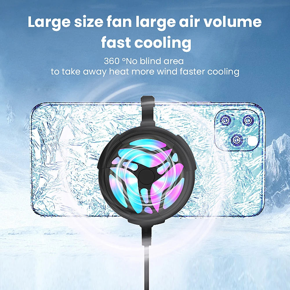 1PCS NEWEST USB Air-cooled Mobile Phones Radiator Back Clip General Charging Small Fan Gift Pubg Suitable for All Mobile Phones