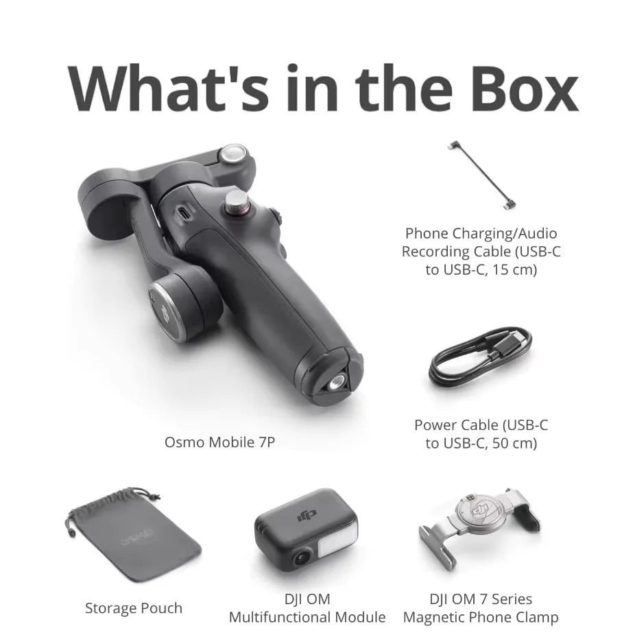 DJI Osmo Mobile 7 – 3-Axis Smartphone Gimbal Stabilizer