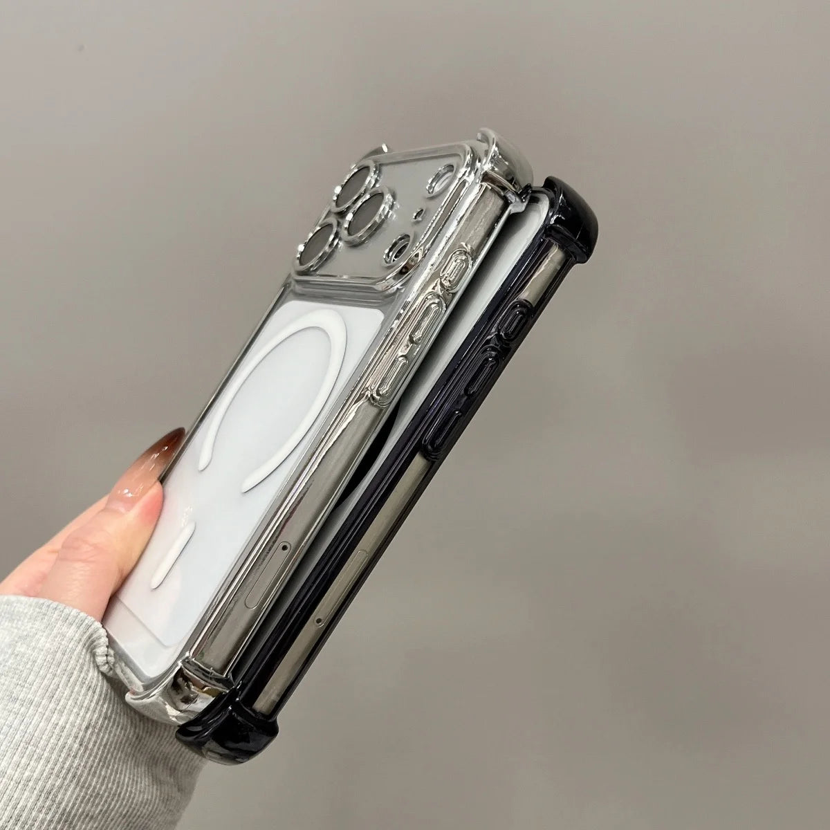 Plating Shockproof Clear For Magsafe Magnetic Phone Case For iPhone 17 Air 16 15 14 13 12 11 Pro Max Camera Glass Protect Cover