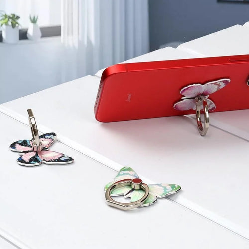 1pc Luxury Universal Beautiful Butterfly Mobile Phone Handle Holder Suitable Mobile Phone Ring Holder Mobile Phone Holder