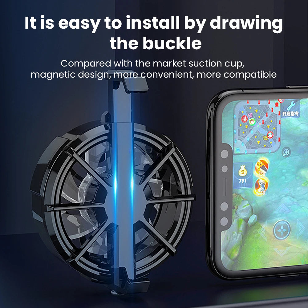 1PCS NEWEST USB Air-cooled Mobile Phones Radiator Back Clip General Charging Small Fan Gift Pubg Suitable for All Mobile Phones