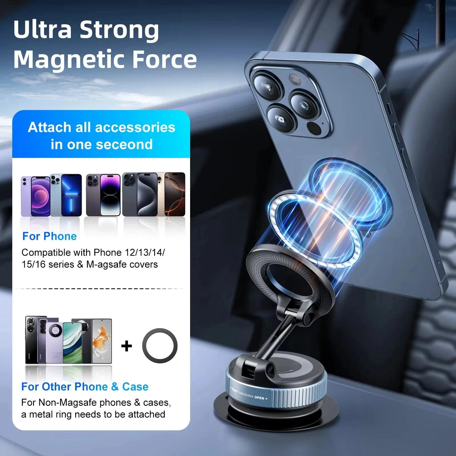 MagHold Universal Magnetic Phone Holder